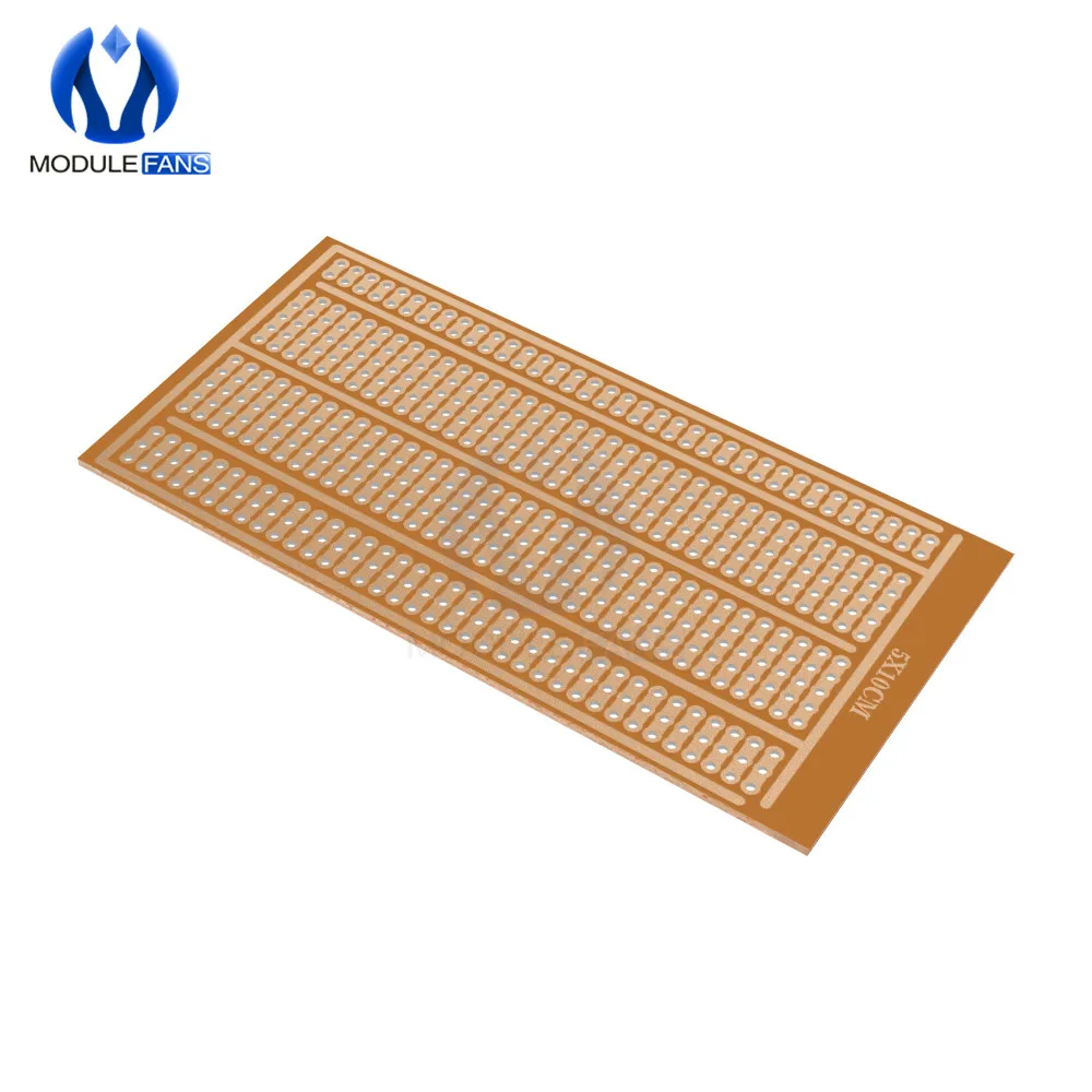 Prototype PCB Board 5PCS 5X10 CM Solderless Test Breadboard Copper Tinned Plate Joint holes DIY