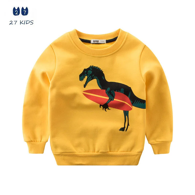

New Brand Children Garment Baby Boys Girls Knit Sweater Autumn Winter Cartoon Dinosaur Kids Tops Warm Pullover Toddler Tee Shirt