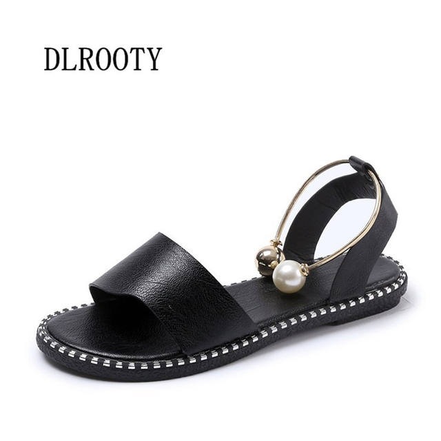 Women Sandals Flip Flops 2018 New Summer Fashion Rome Slip-On Breathable Non-slip Shoes Woman Slides Solid Casual Female