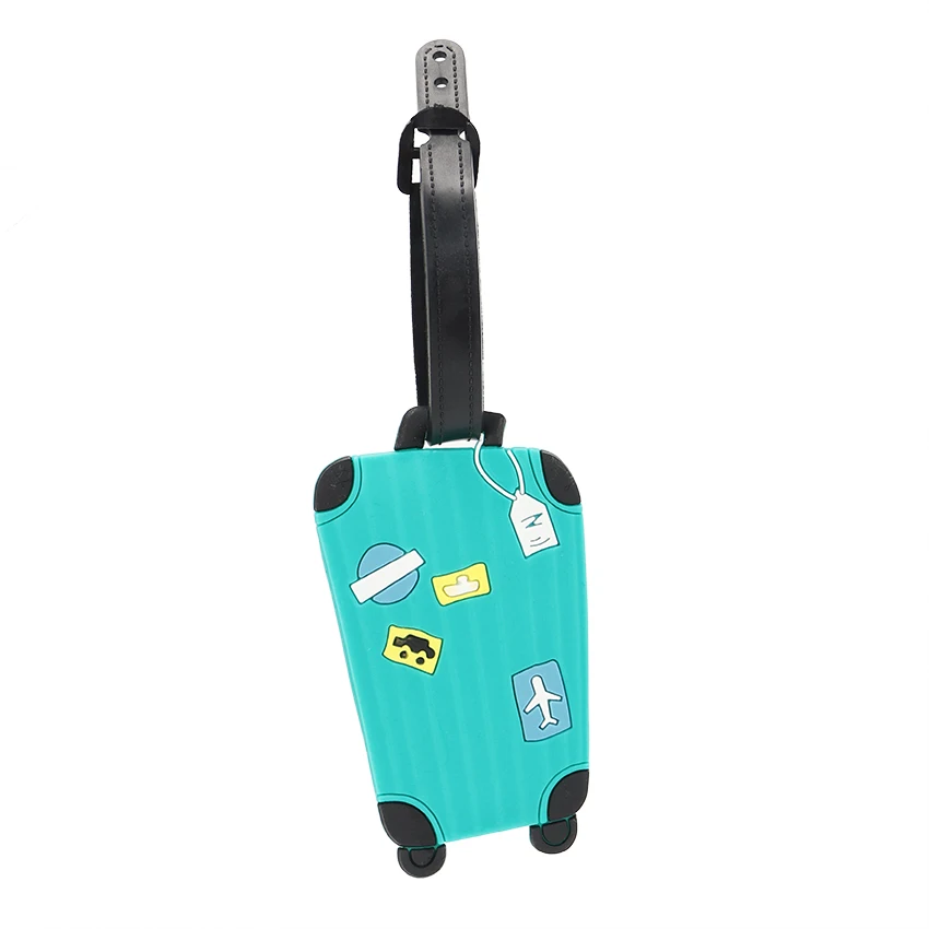 Багажные бирки для путешествий, для конфет, цветные английские буквы, багажные этикетки, ярлыки на чемодан, имя, ID адрес, ярлыки, багажные ярлыки - Цвет: Dark Green
