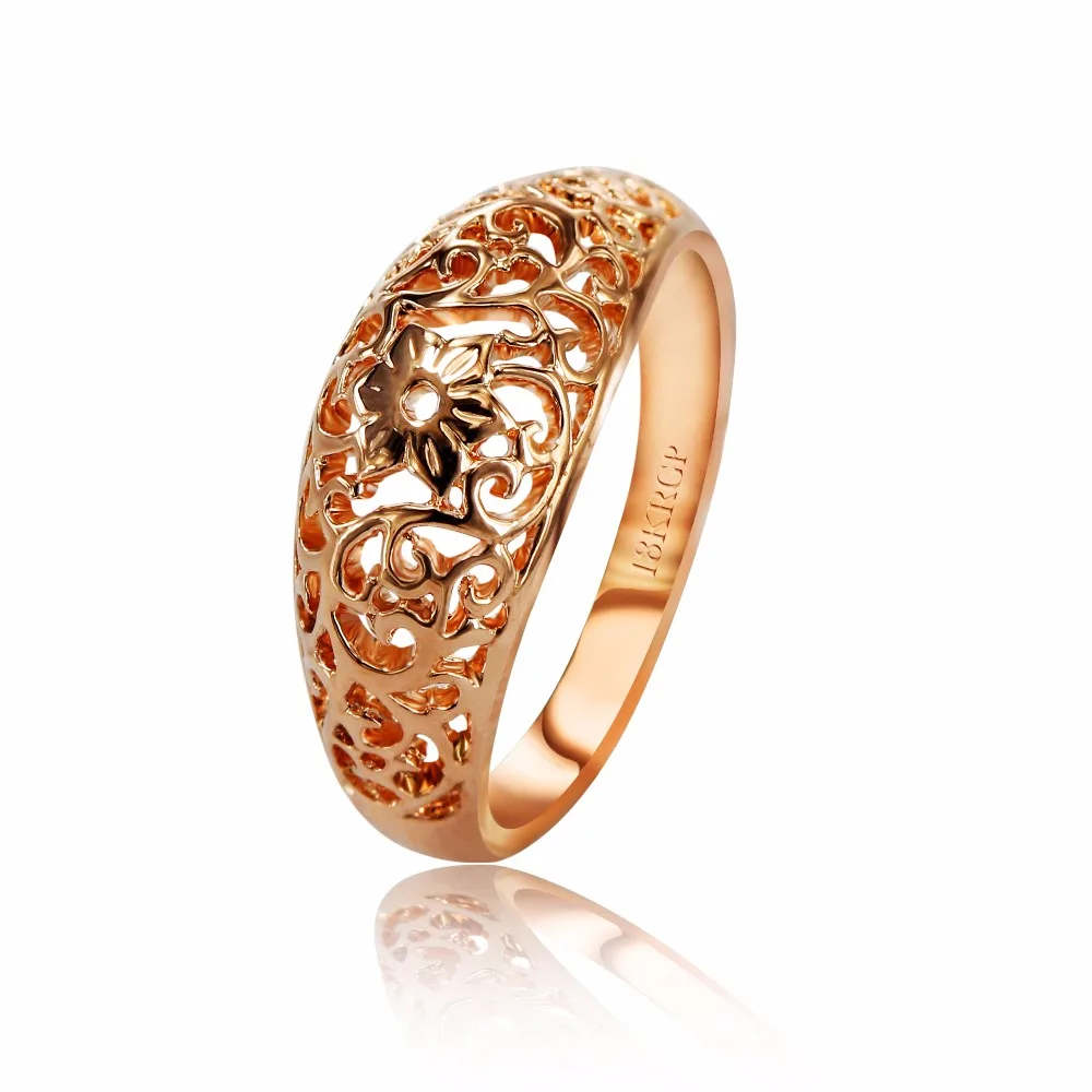 

GR.NERH brand 1PCS Free shipping New arrival Gold-color Hollow Out retro totem flower jewelry rings (CROWN CR-012)
