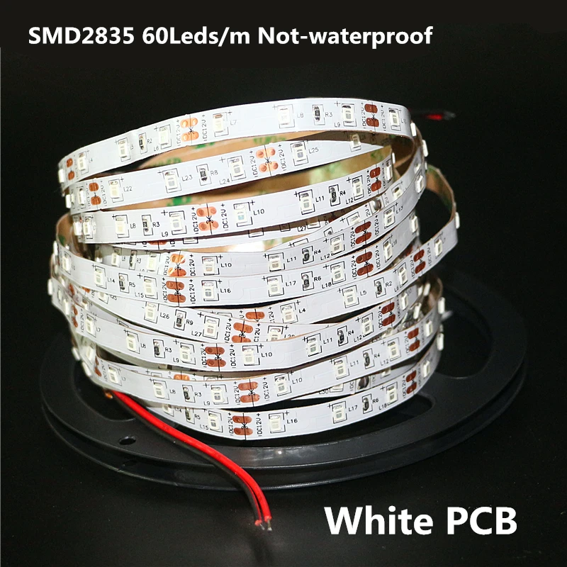 Светодиодная лента УФ Гибкая 0 5 м 1 2 3 4 SMD 2835 12 В 60 светодиодов/м 395 405нм