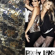 LEO& LIN Advanced Custom Леопардовый принт блестки Сетка Пряжа DIY платье с декоративной отделкой одежда модная ткань