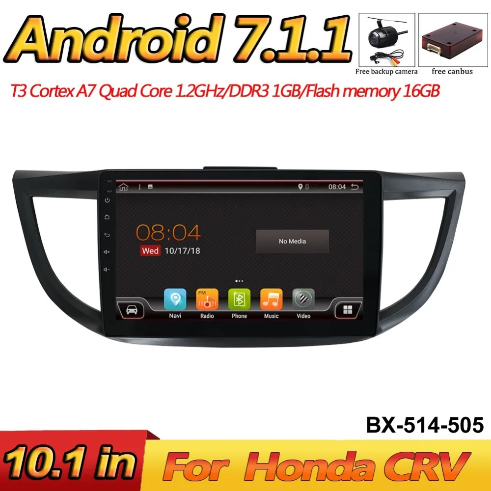 

Bosion 10.1" Android 7.1 Car Multimedia Player GPS For HONDA CRV 2012 2013 2014-2016 audio car radio stereo navigator bluetooth