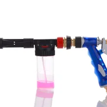 1 шт. Регулируемый водяной пистолет из сплава для очистки автомобиля синий автомобильный мотор мойка портативный высокого давления пенно-водяной пистолет инструменты для глубокой очистки