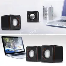 Мини Портативный USB аудио музыкальный плеер с динамиком для iPhone MP3 портативных ПК