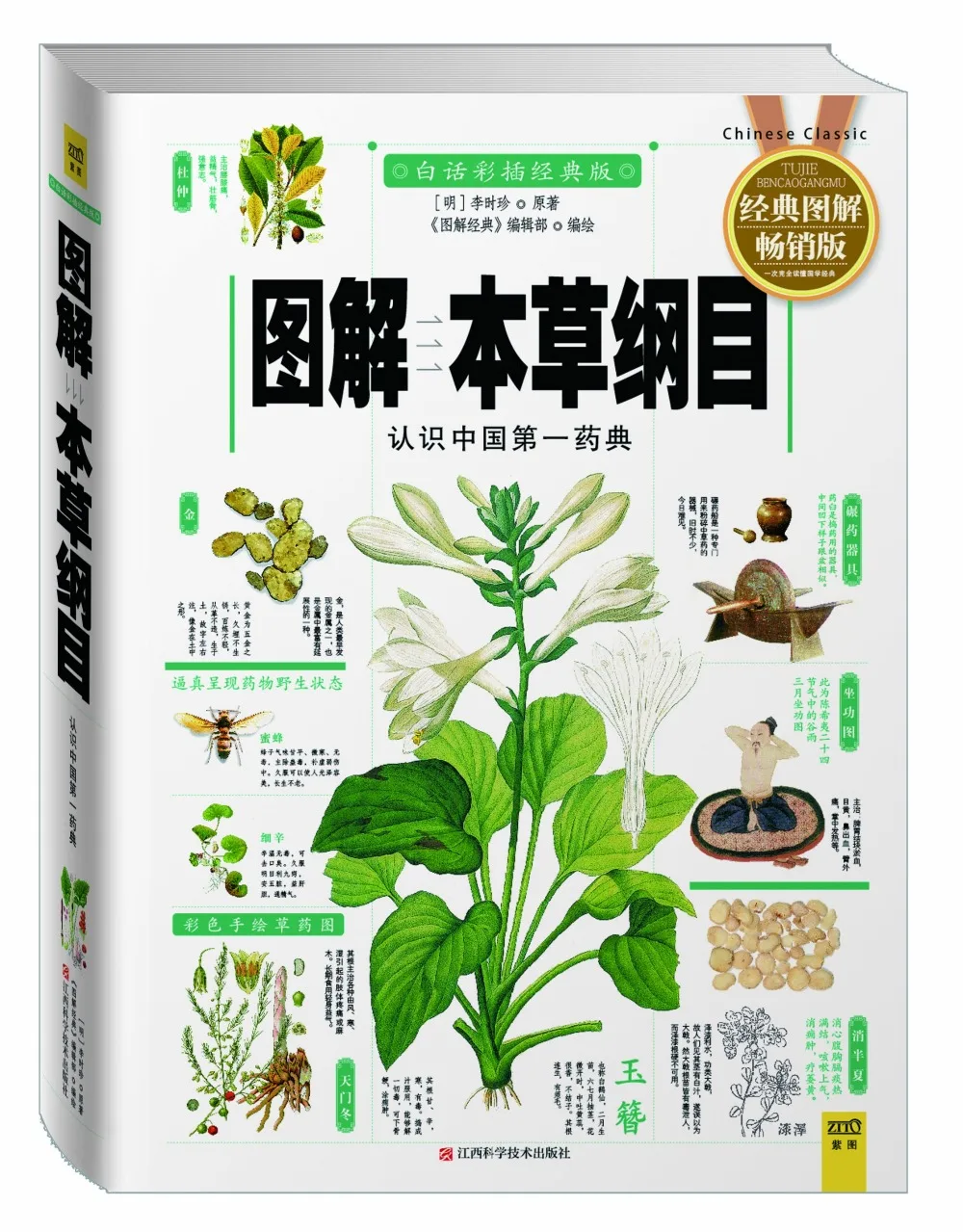 Компендиум Materia Medica традиционный китайский травяной медицина книга с картинками объяснены узнать китайский здоровья пищевой науки