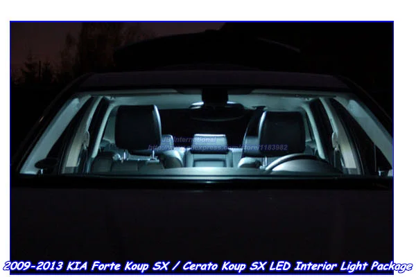 7pcs Car Led Lights Bulb For 2009 2013 Kia Forte Koup Sx