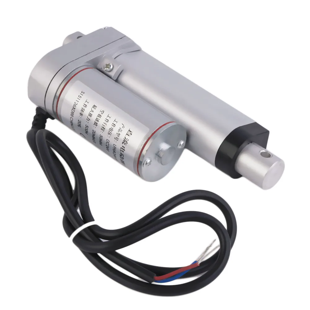 

Top Sale DC24V 50mm Multi-function Linear Actuator Motor Stroke Silver Color Heavy Duty Linear Actuator DC Motor