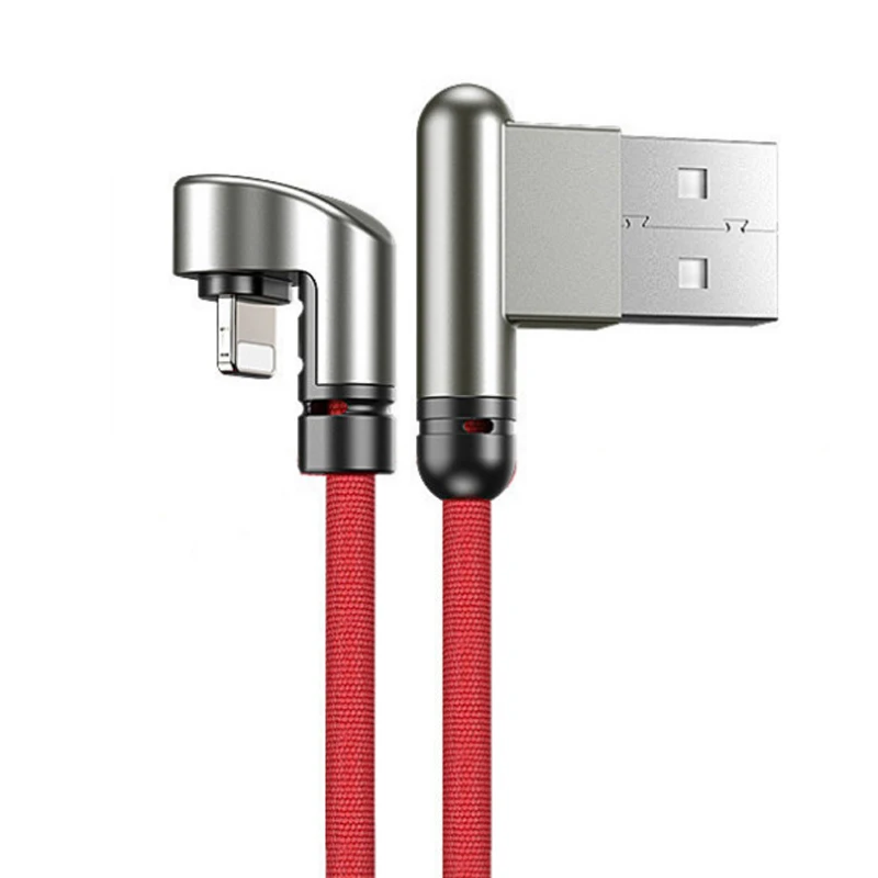 ACCEZZ Lighting usb кабель для зарядки и синхронизации данных для IPhone X XS XR кабели быстрой зарядки для Apple Phone6 6S 7 8 SE Plus шнур зарядного устройства - Цвет: Red