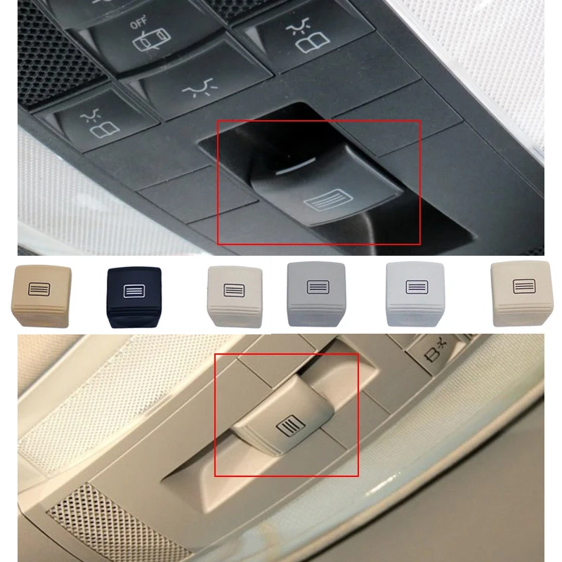 

1pc 6 colors ABS Switch for Mercedes-Benz W204 W212 C200 E260 GLK300 sunroof switch button