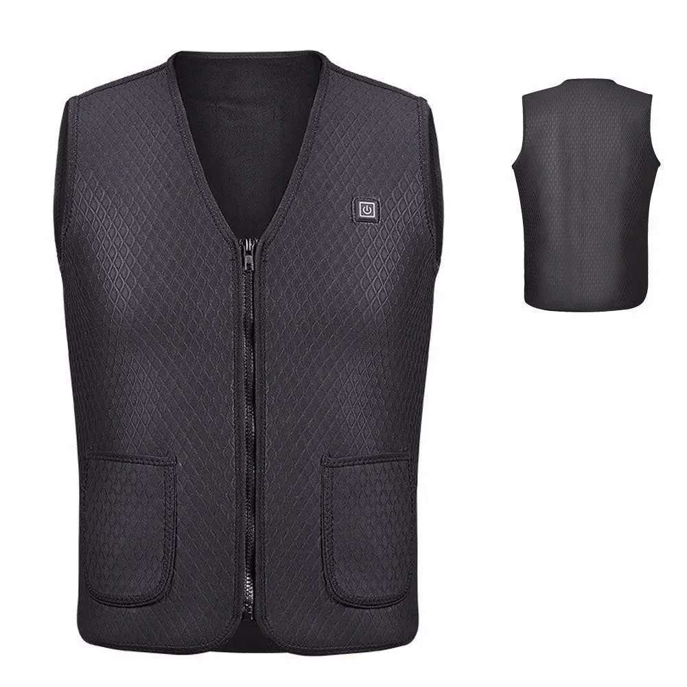 

2018 New Arrival Electric USB Heated Warm Vest Heating Waistcoat Thermal Warm Winter Women Moto Jacket