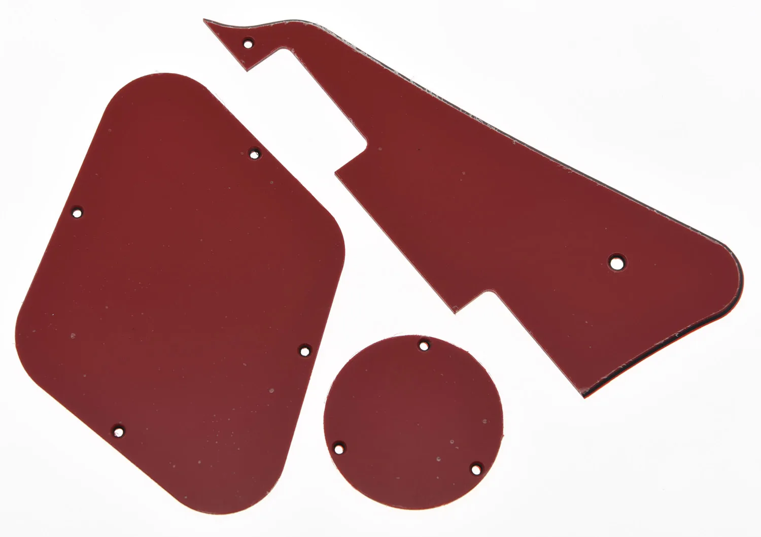 

KAISH Red 3 Ply LP Pickguard & Back Plate Switch Cavity Covers for Epi LP