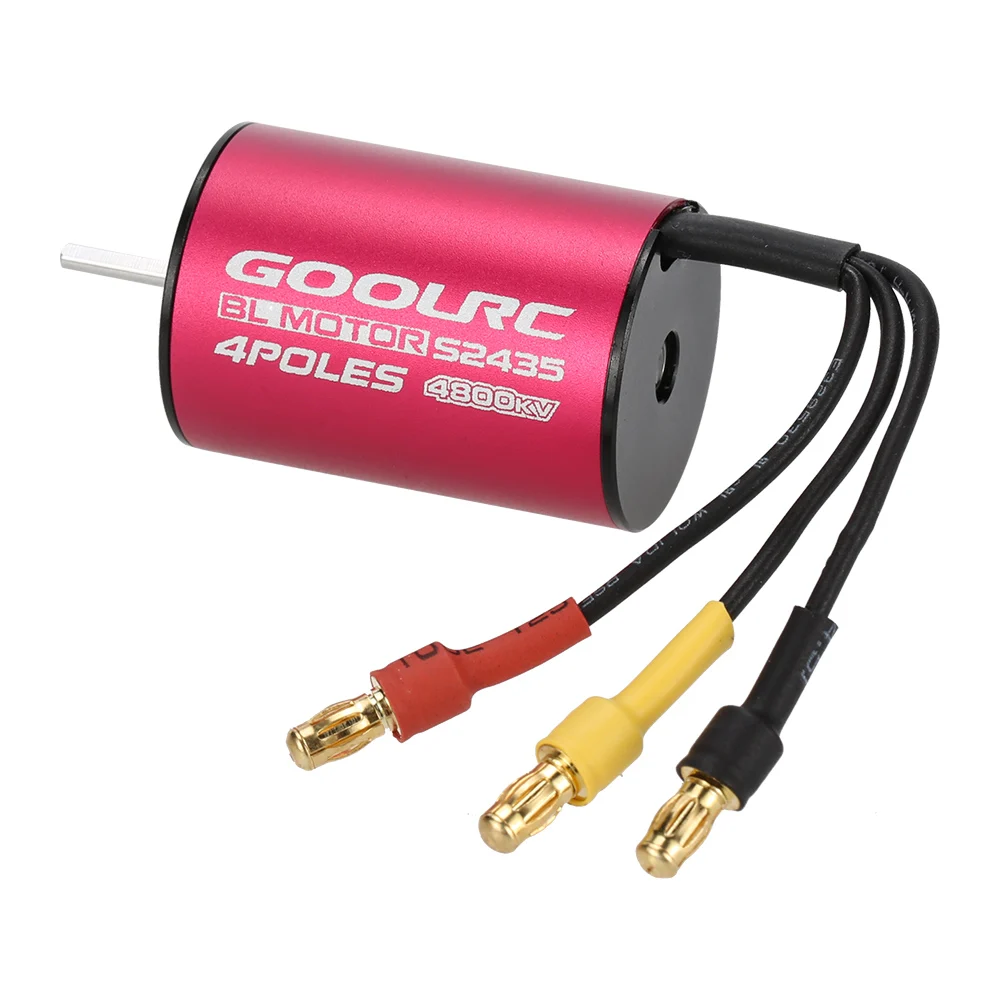 GoolRC RC Car Motor S2435 4800KV Sensorless RC Brushless Motor & 35A
