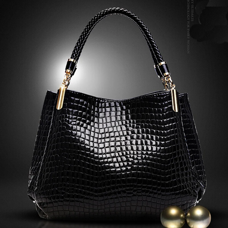 

High quality High quality PU Leather Women handbags Messaage bags large bag New Alligator Pattern shoulder bags women bags