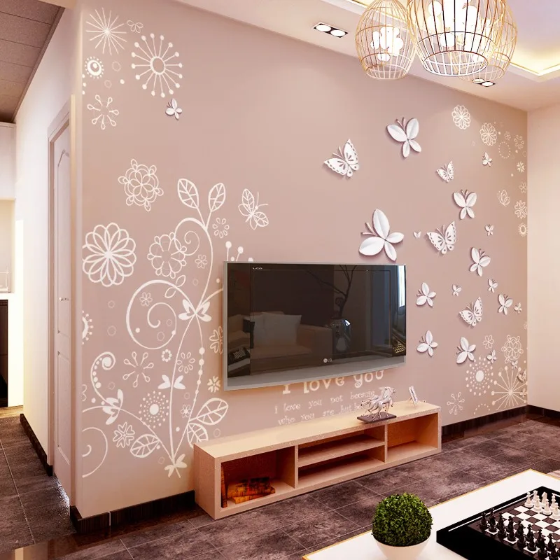 Butterfly-flower-fly-Wallpaper-roll-Large-mural-papel-de-parede-3D-stereoscopic-mural-3D-Wall-paper (4)