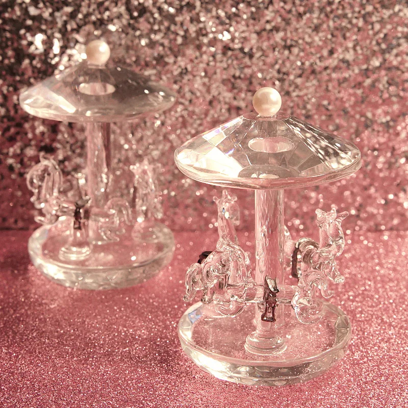 

Crystal Carousel Baby Favor Birthday Gift Present