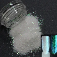 2 г/горшок, 0,2 мм переливчатая Радуга Разноцветные блестит порошки пыли для ногтей, Tatto Art, макияж