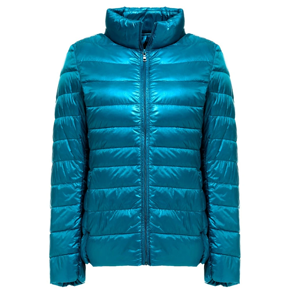 

2019 New Autumn Winter Ultra Light Down Jacket Women Windproof Warmth Women's Lightweight Packable Down Coat Plus Size Parkas