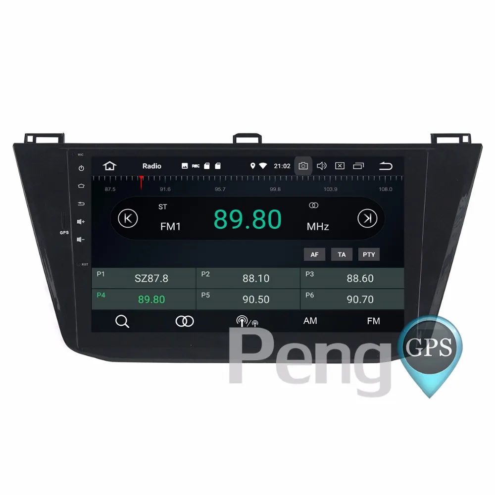 Best 4G+32G Octa Core 2 Din Stereo Android 8.0 Car Radio for V W Tiguan 2016 GPS Navigation CD DVD Player Bluetooth headunit 3
