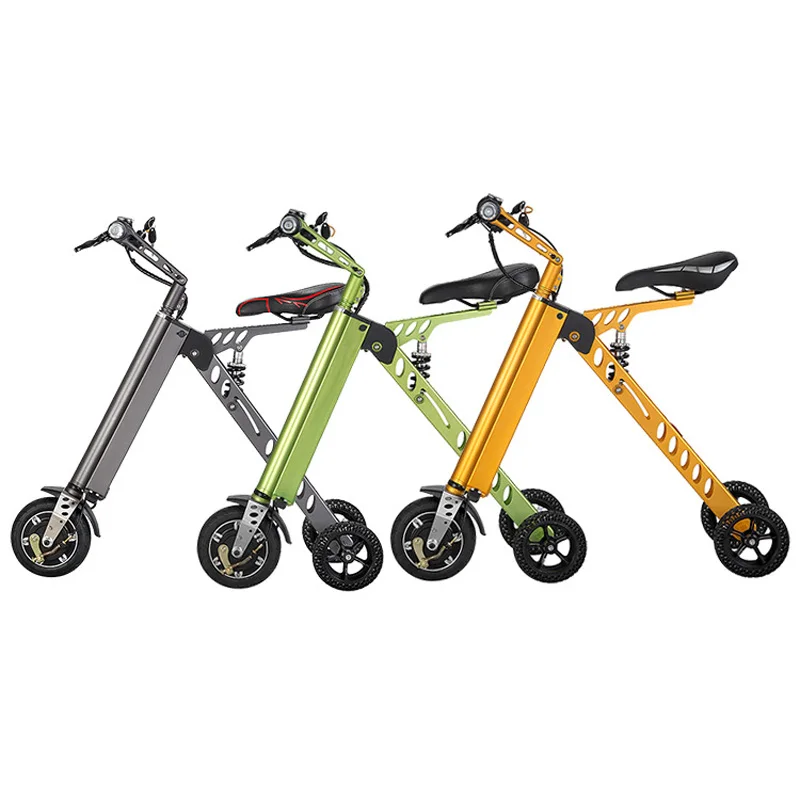 

Portable 3 Wheel Foldable Electric Scooter Portable Mobility folding electric bike lithium battery 36v bicycle E-bike hoverboard