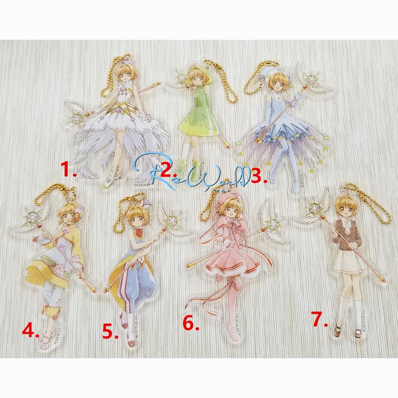 1 шт. 11 см аниме брелок Captor Sakura Kinomoto модное шоу Llavero кулон Portachiavi|Брелоки| |