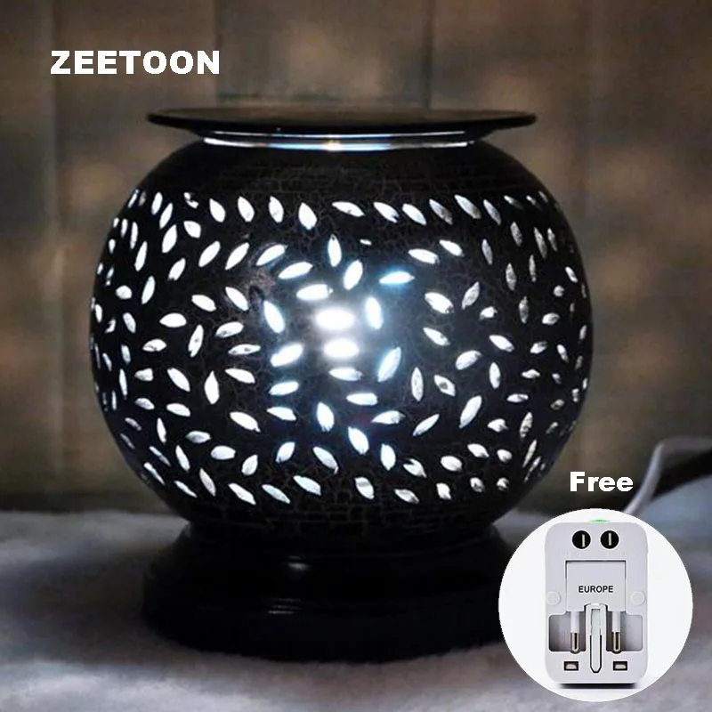 online 220 V Lâmpada de Óleo Essencial Difusor Elétrico Do Vintage Oco Aromaterapia Forno Queimador de Incenso Em Pó Yoga Creative Home Decor New