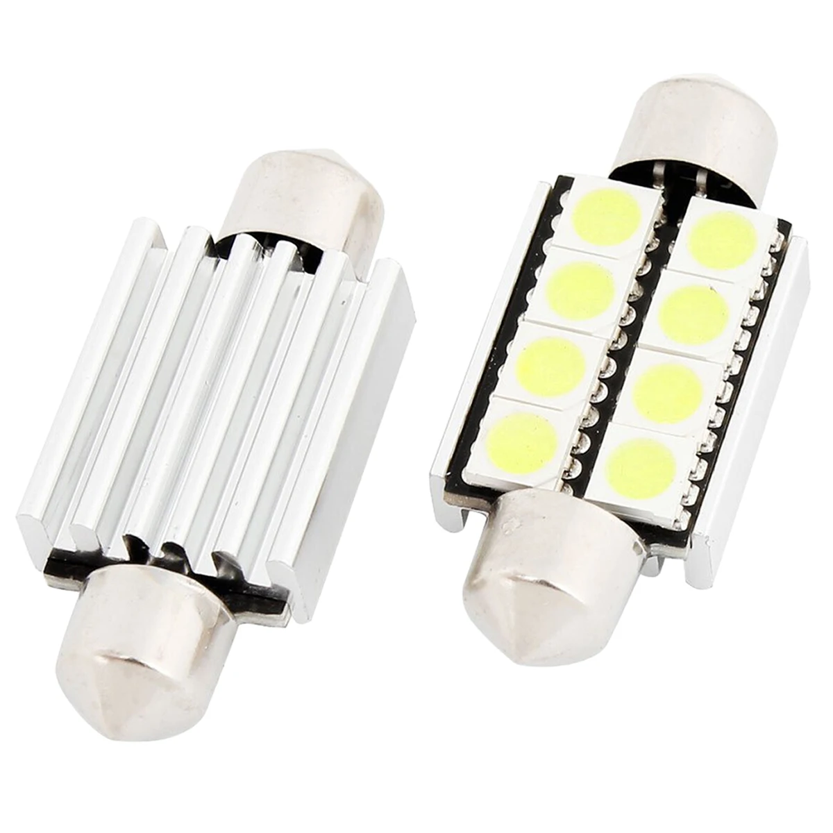 

10x) 2Pcs Car Canbus Festoon White 39MM License Plate LED Light