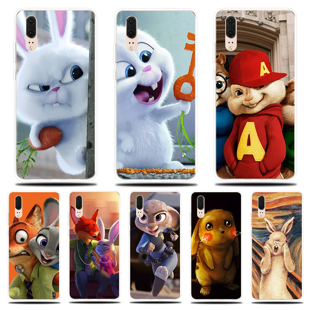 

Rabbit Pikachu Silicone Phone Case For Huawei P8 P9 Lite 2017 CoverFor HuaweiP10 P20 Lite Pro P Smart Cover Soft Back Case