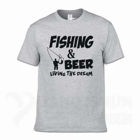 Футболка с надписью «Fishings» и надписью «Fishinger Beer Fish Live The Dream», футболка с надписью «Sporter Flying Fresh Fun Gift», футболки