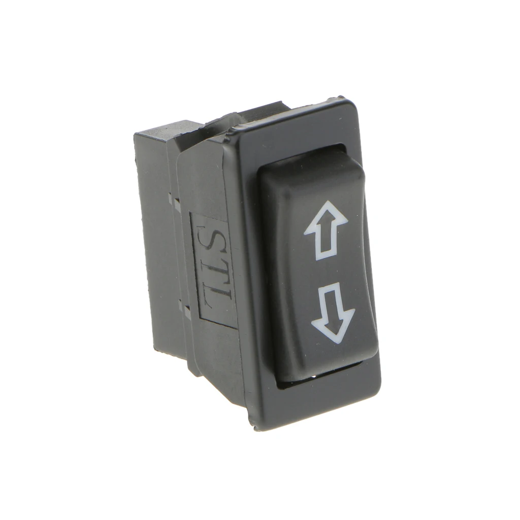 5pin Universal Momentary Power Window Switch With Yellow Green Illumination Light  40 x 20 x 32mm