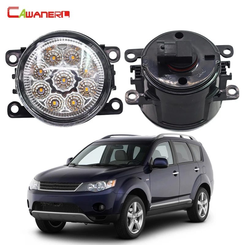 

Cawanerl 2 X Car Light LED DRL Daytime Running Light Fog Lamp 12V High Power For Mitsubishi Outlander 2/II CW_W 2006-2009