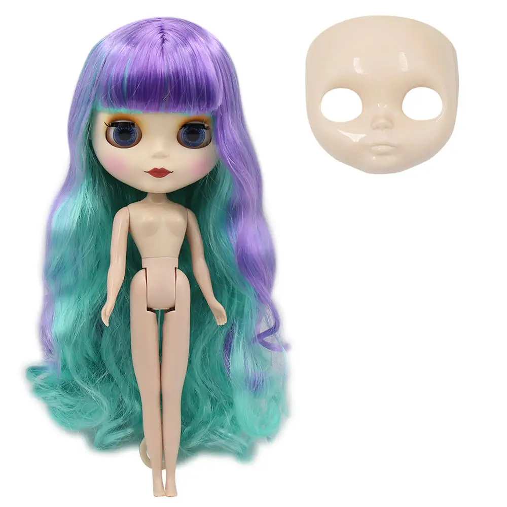 Blyth кукла ледяная фабрика шарнирное тело DIY обнаженные игрушки BJD модные куклы девочка подарок Специальное предложение Горячая Распродажа с лицом оболочки ручной набор A& B - Цвет: Original body doll