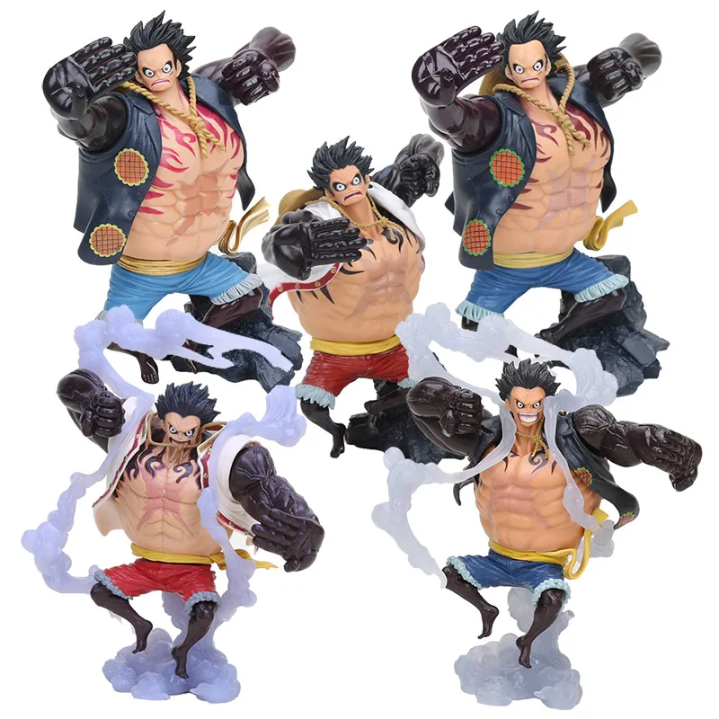 

New Anime One Piece Luffy Gear 4 Luffy PVC Action Figure Cool Model for Collection Toy 15-17cm