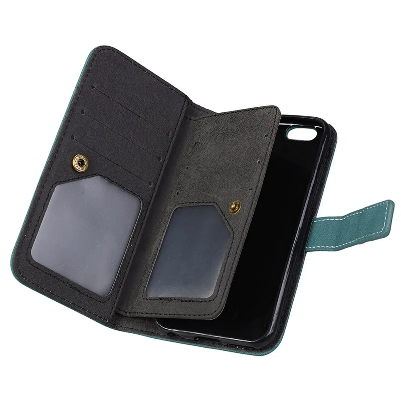 For Apple iPhone 6 Case Luxury leather Flip cover sFor iPhone 6S Multifunction Nine cards Wallet Protective phone bag for iphone6 case cover12