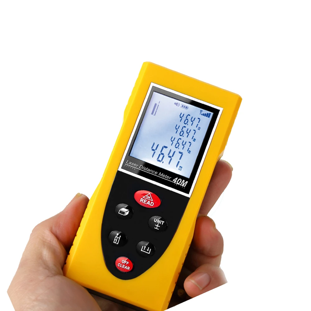 fashion style laser distance meter high precision laser tape measure superior mini laser rangefinder 40M 60M 80 100M new 2019