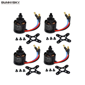 

1pieces/lot 4pcs Sunnysky X2212 980KV KV1400/1250/2450 180W Brushless Motor For Multirotor Quadcopter Hexa Octa Fixed-wing Drone