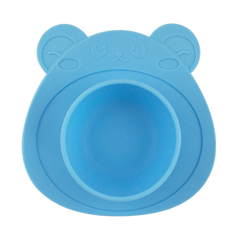 Baby Plate Food-grade Silicone Children Training Feeding Bowl Adsorbable Kid Food Container Tableware Suction Toddler Tray BB5115 (8)