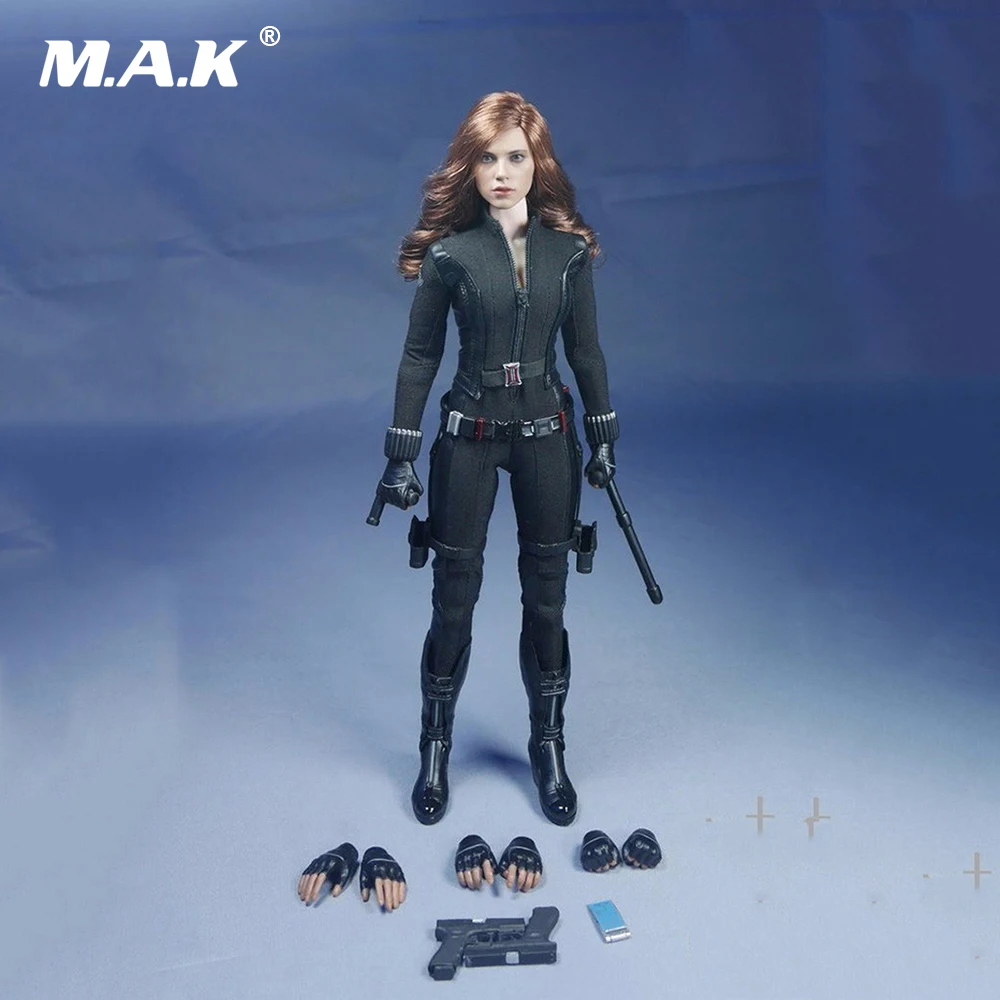 

1/6 Black Widow Scarlett Johansson Woman Clothes suits Models With Head For 12" Action Figure Accessory without Body