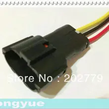 Longyue 10 шт. Универсальный 3 булавки мужской KET косичка разъем автомобильной разъем электросети 15 см провода