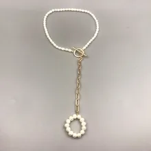 Boho Puka, натуральный Каури, ожерелье в виде ракушки, для женщин, массивные жемчужные барочные ювелирные изделия, колье-чокер, ювелирные изделия