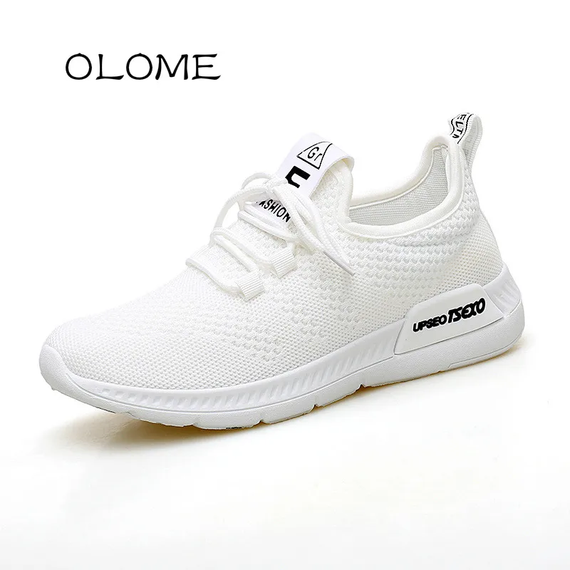 Женские дышащие кроссовки OLOME черные из вулканизированной ткани в Корейском