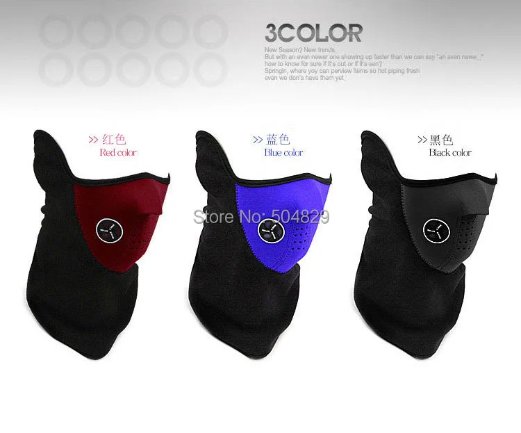 1000 шт./партия, флисовая защитная маска для лица, ветрозащитная езда на велосипеде и моторная дыхательная маска, лыжные маски