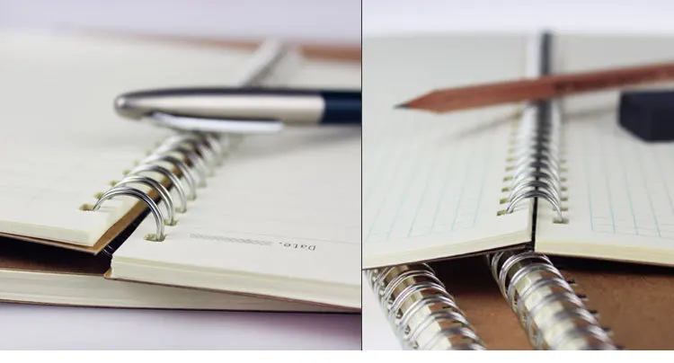 16 К UI шрифт Дизайн книга Dot сетки катушки Тетрадь спиральный блокнот проект эскиз книга дневник