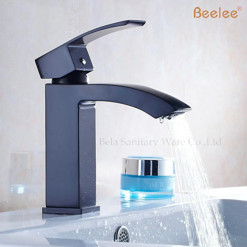 

Beelee BL0531B Deck Mount Waterfall Bathroom Faucet Vanity Vessel Sinks Mixer Tap Cold And Hot Black Tap, Oil Rubbed Bronze