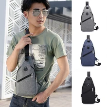 Adputent Зарядка Наушники отверстие груди пакет для мужчин и женщин сумка мягкая поверхность полиэстер