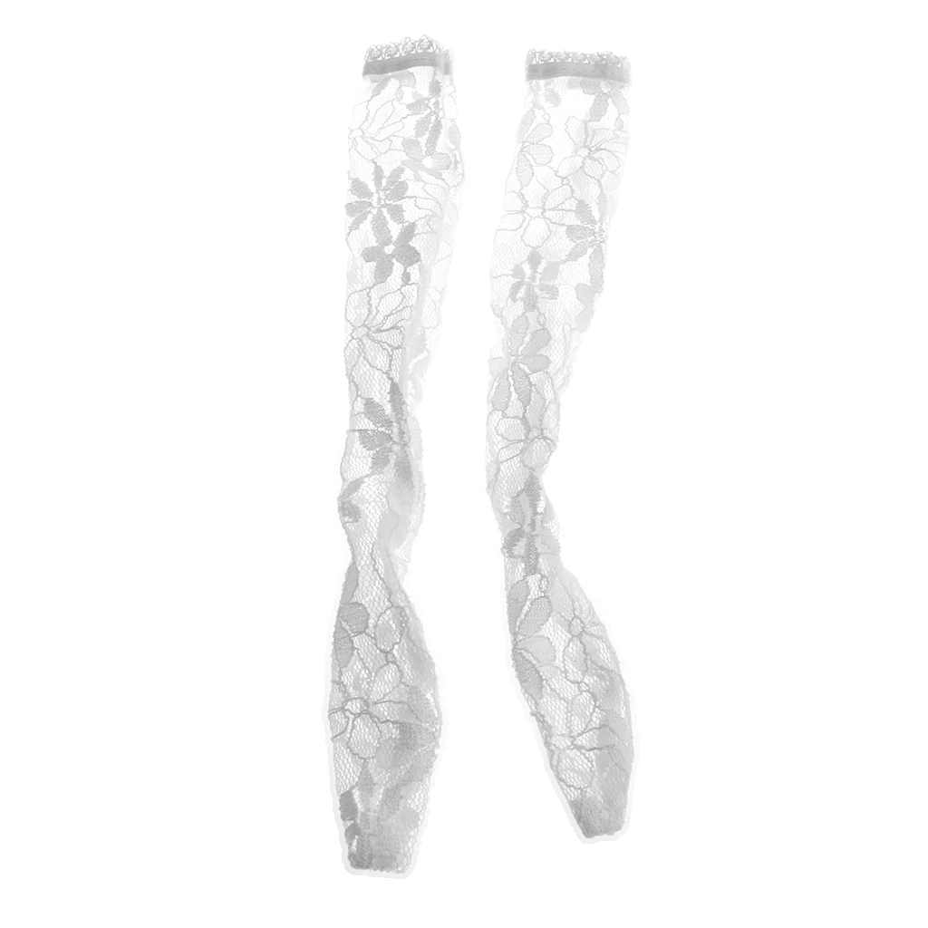 Handmade Lace Socks Over the Knee Pants Dolls Clothes Outfit for 1/3 BJD MSD SD DZ Dress Up Accessories White