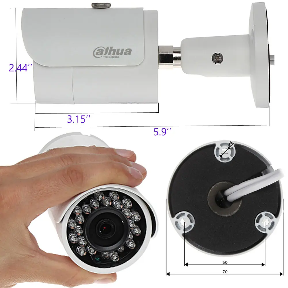  Dahua IPC-HFW1431S 4MP IP Camera IR30M IP67 IK10 P2P Camera replace IPC-HFW1320S IPC-HFW1420S Bulle