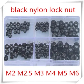 

120PCS Self-Locking Hex Nuts Nylon Lock Nuts M2 M2.5 M3 M4 M5 M6 Assortment Kit