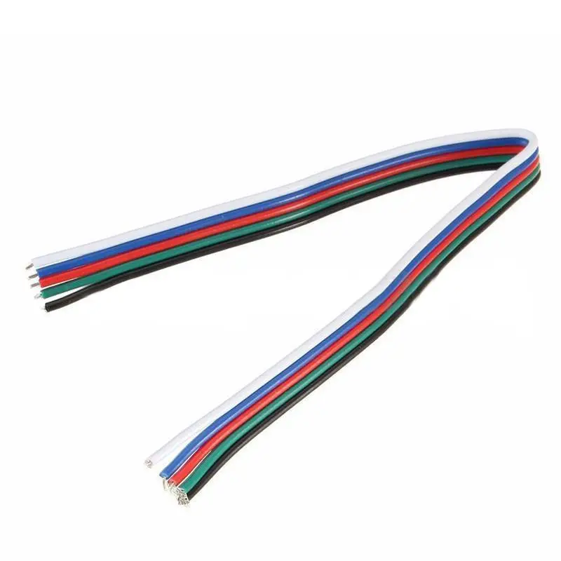 

5 Pin Extension Wire Cable Cord For RGB W3528 5050 LED Strip Light Lamp